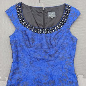 Adrianna Papell elegant cocktail blue dress